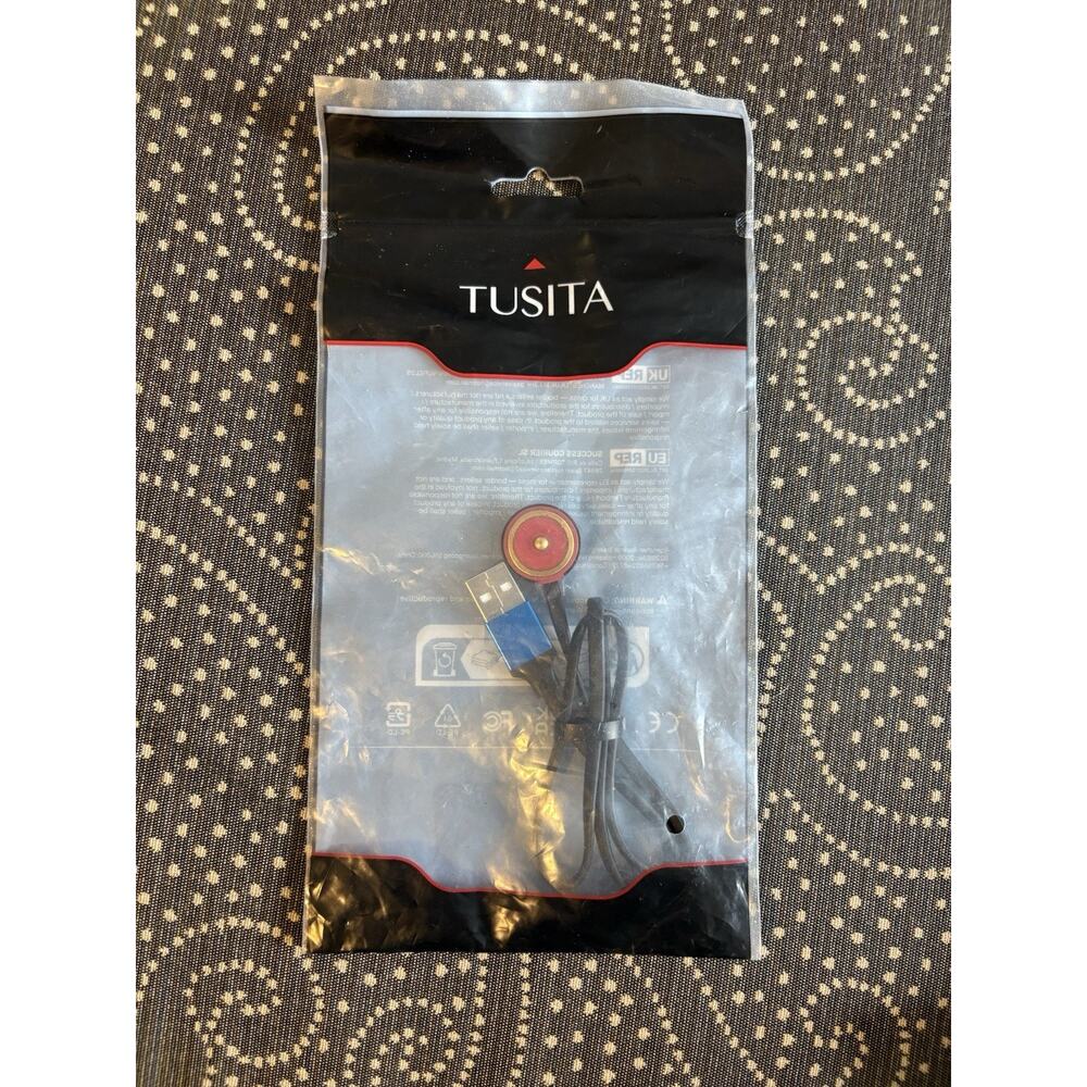 TUSITA MC03 Magnetic Charging Dock 50CM Universal USB Charger Red Gold Black